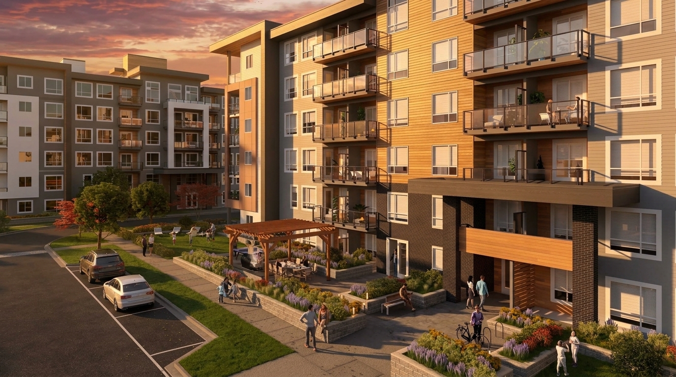 The Nest courtyard amenity at The Sunset Collection, Highstreet Village