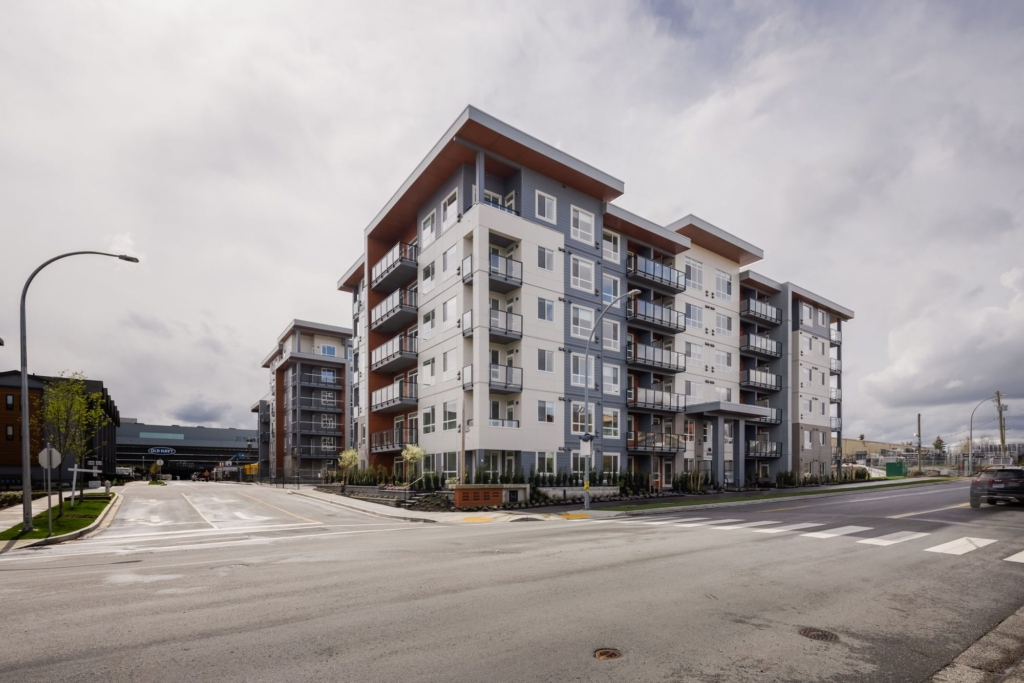Building 1 from the street – Highstreet Village, West Abbotsford
