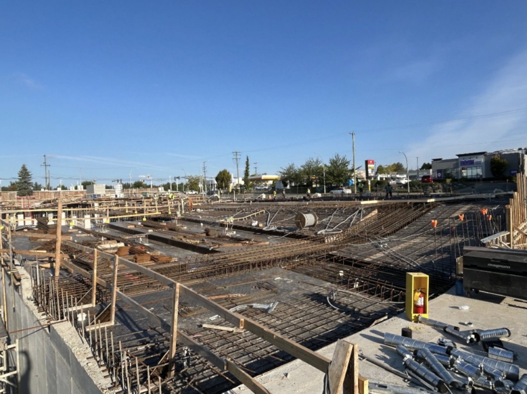 Highstreet Village construction site, late August 2026